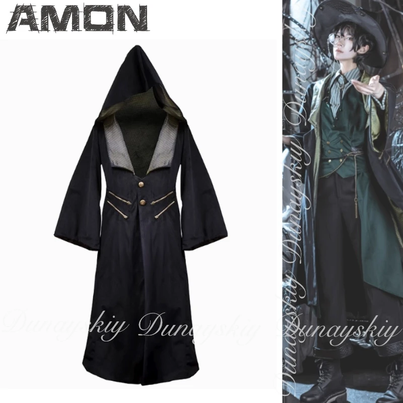 سيد الألغاز أنيمي آمون تأثيري تسلسل 0 "خطأ" مع المجموعة السحرية والقمصان سترة خضراء داكنة تأثيري حلي مجموعة كاملة