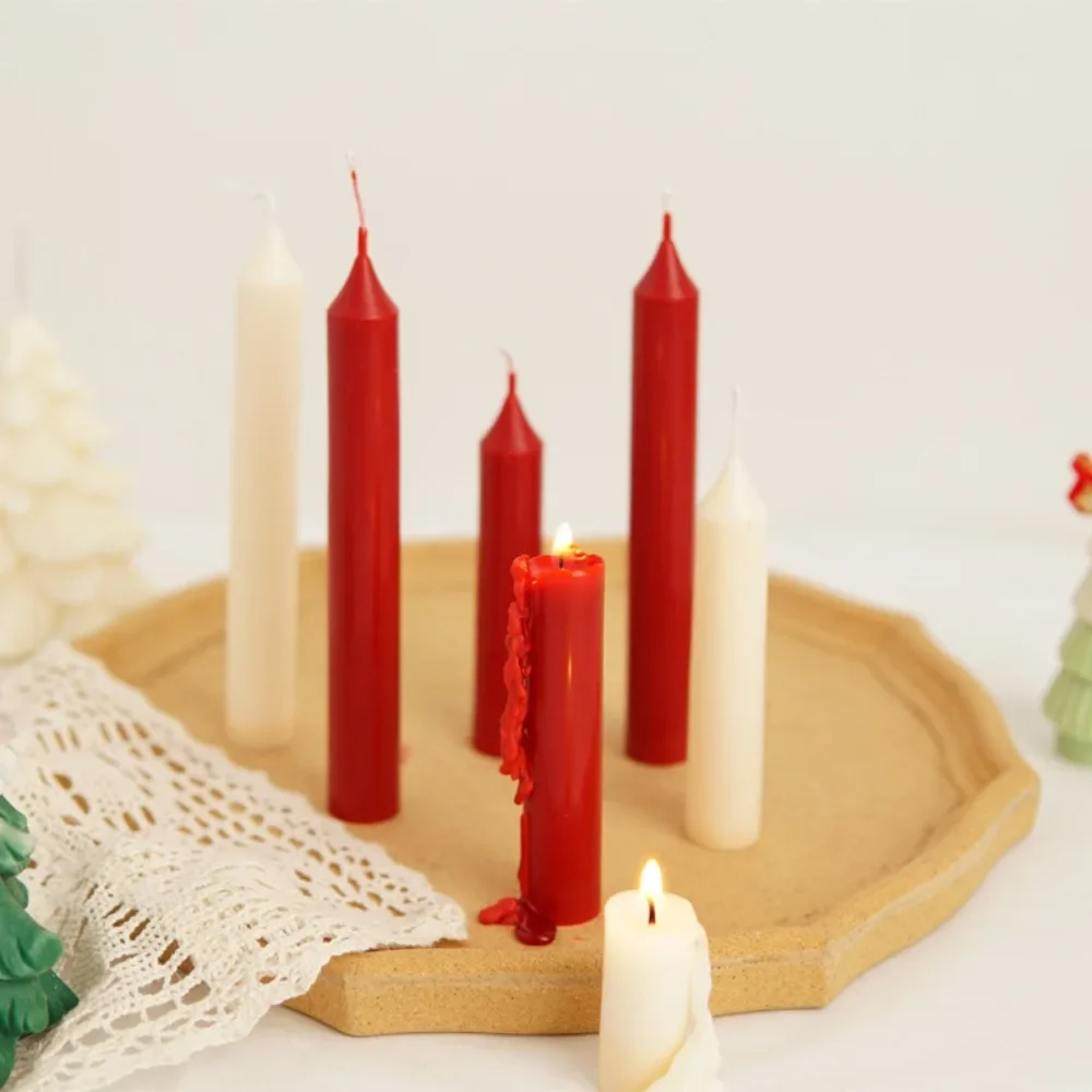 Acrylic Mold for Candle Making Tool Cylinder Candlestick Plastic Mould Wedding Decor Simple Column Scented Candles Birthday Gift