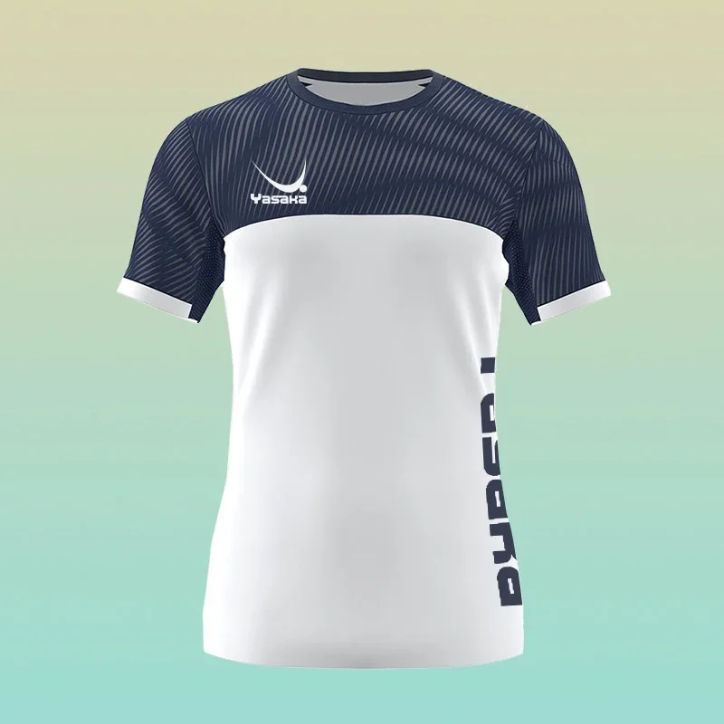 New Men's Boutique T-shirt Summer Ultra-thin Breathable Fitness Sports Short-sleeved table tennis Clothing Trendy men's clothing