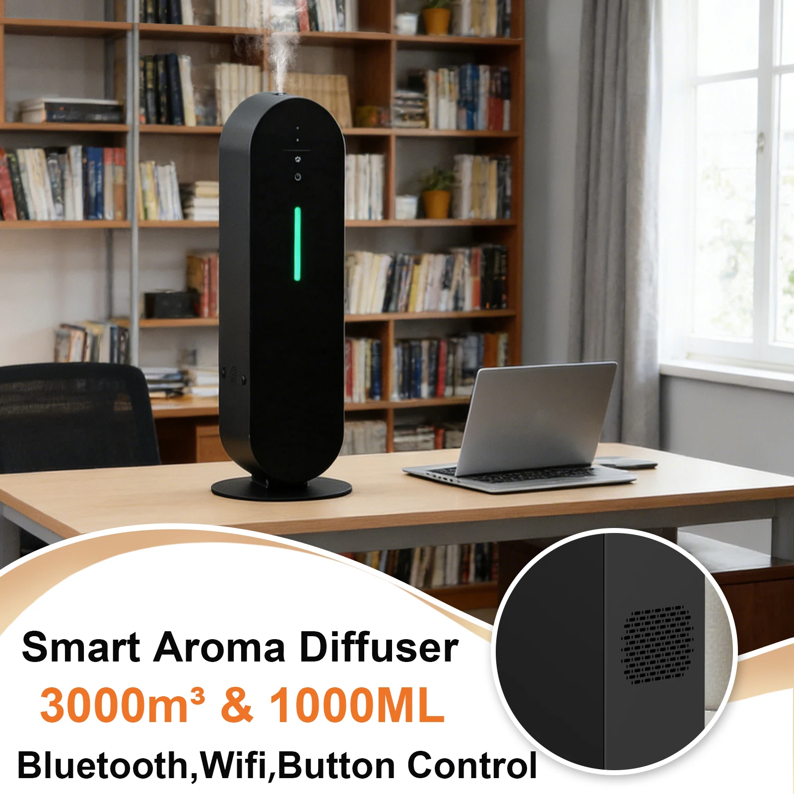 

NAMSTE 1000ML Scent Machine Diffuser Coverage 3000m³ Bluetooth Wifi Fragrance Aroma Diffusers for Essential Oil Hotel Home Fresh