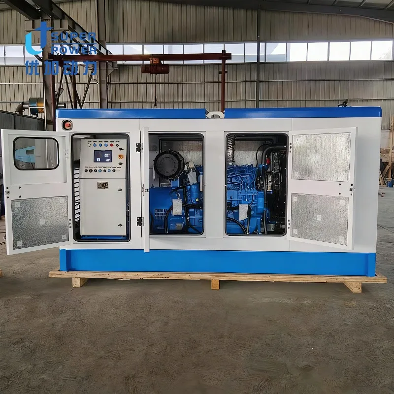 100KVA 150KVA 187KVA Three Phase Silent Diesel Generator Set Weichai Engine Auto Start ATS 400V Rated Voltage