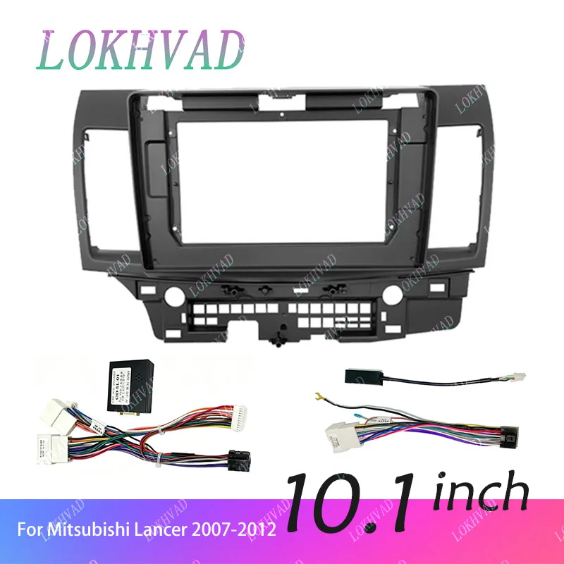 2 Din Radio Frame Adapter For Mitsubishi Lancer 2007-2012 Car Android Player Audio Panel Mount Installation Fascia Frame