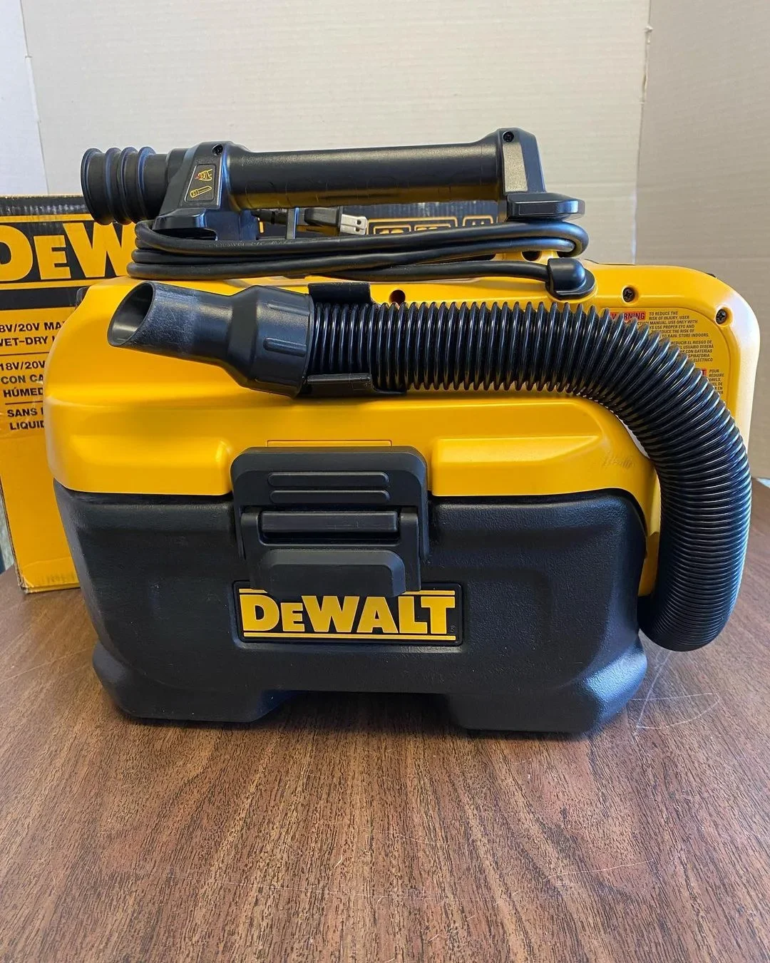 DeWALT DCV581H 18V/20V MAX cordless/wired dry and wet vacuum cleaner - bare metal tool- 110V