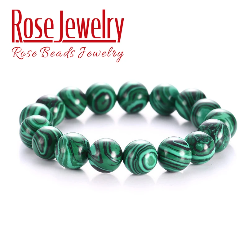 Moda de alta qualidade pulseiras malaquita verde pulseira para as mulheres homens de cristal charme pulseira budista contas de presente de aniversário