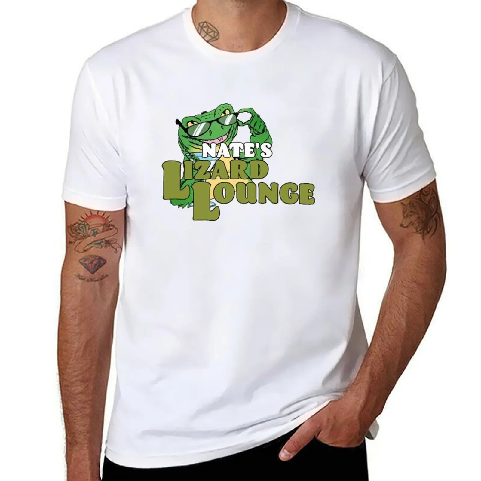 

Nate’s-Lizard-Lounge T-Shirt man t shirts for men casual man graphic t shirt T-Shirt