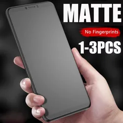 Matte Tempered Glass For iPhone 15 14 12 11 13 Pro Max 7 8 Plus Frosted Screen Protectors For iPhone 15 13 12 Mini X XR XS Max