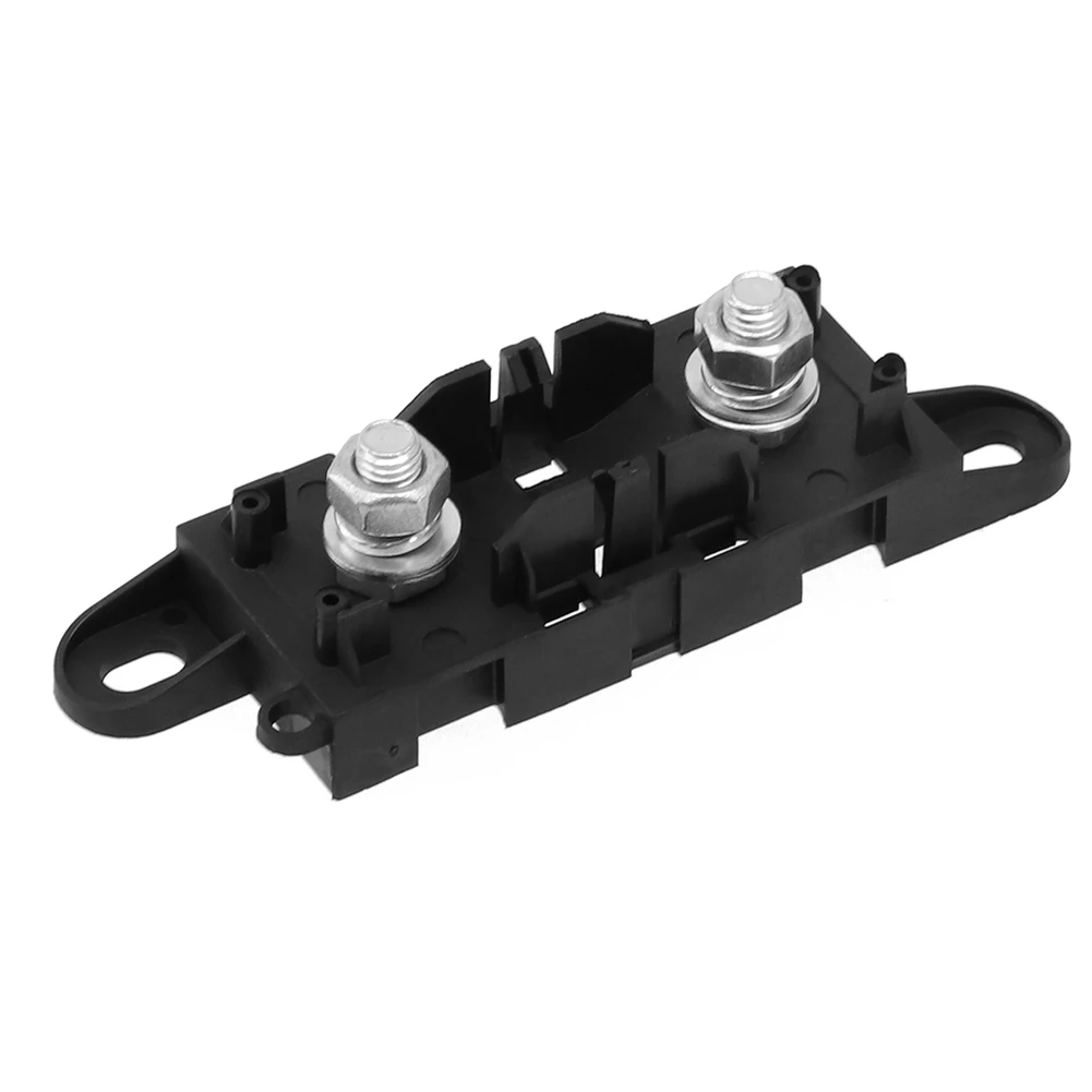 Heavy Duty Fuse Holder 12/24V For MEGA Fuse Box Rated 60 to 500 Amps for Car Marine Boat Use with Flat Shape and Fast Fixing