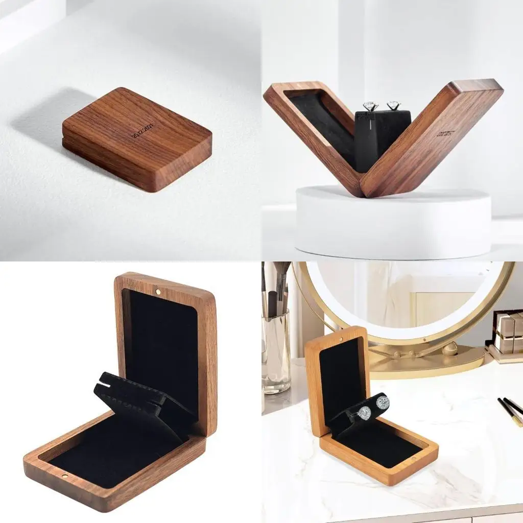 

A52E Elegant Earrings Storage Box Multifuntional Jewelry Organizers Earrings Holder Suitable for Home or Travel Use