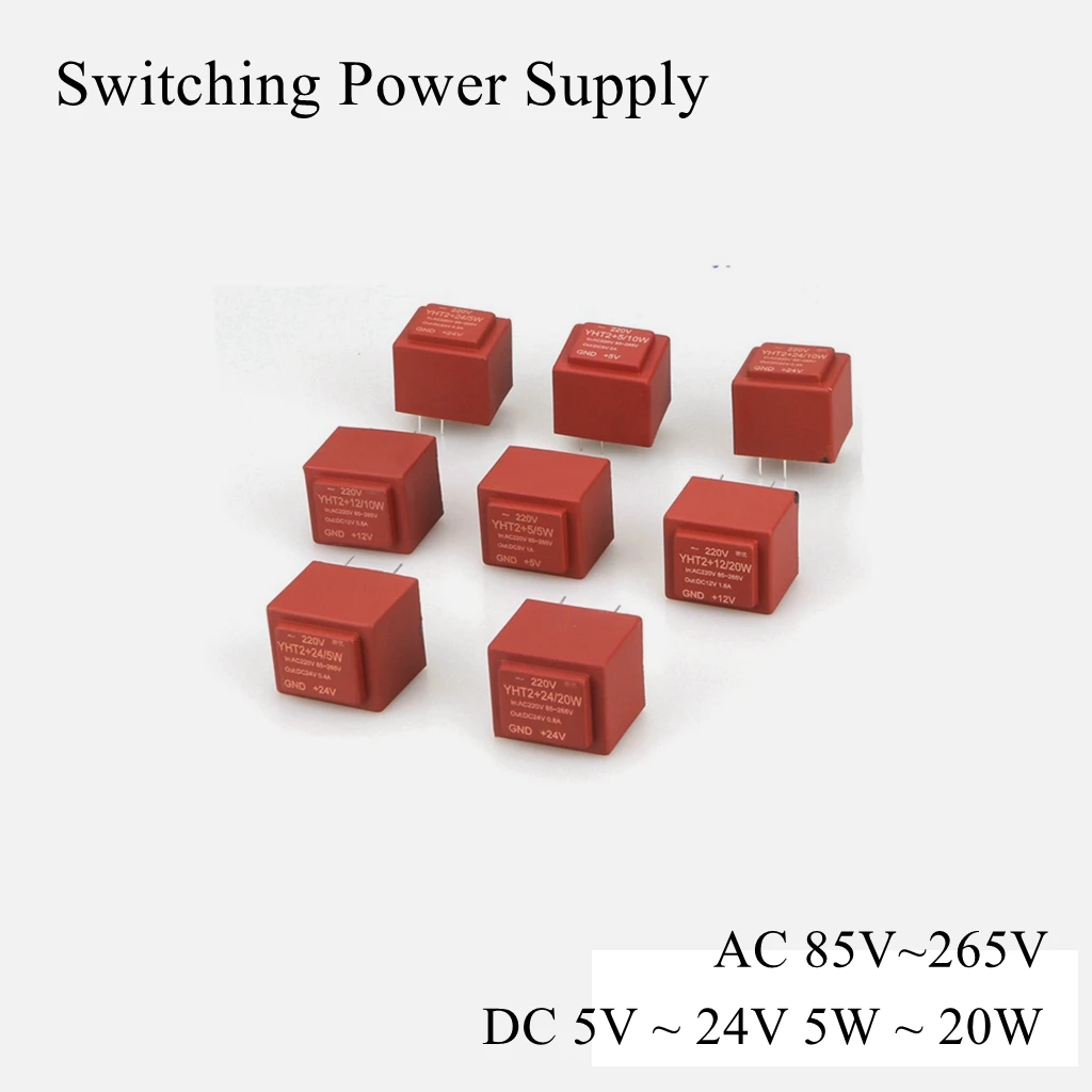 スイッチ電力供給モジュール,変圧器AC 85v 220v,出力DC 5v 12v 24v,最大5w 10w 20w,空回路