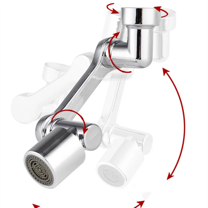 1080° Rotation Faucet Aerator Splash Plastic Filter Kitchen Tap Extend Water Nozzle Faucet 22/24mm Adaptor Faucets Bubbler