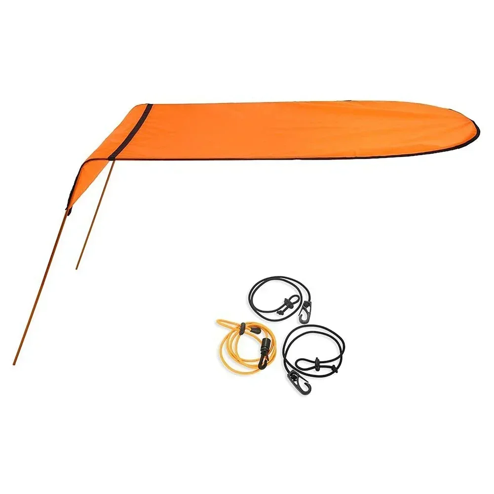 NNew Universal Durable Single Kayak Canoe Awning 125*110cm Waterproof Anti-UV Kayak Boat Sunshade Inflatable Boat Accessory