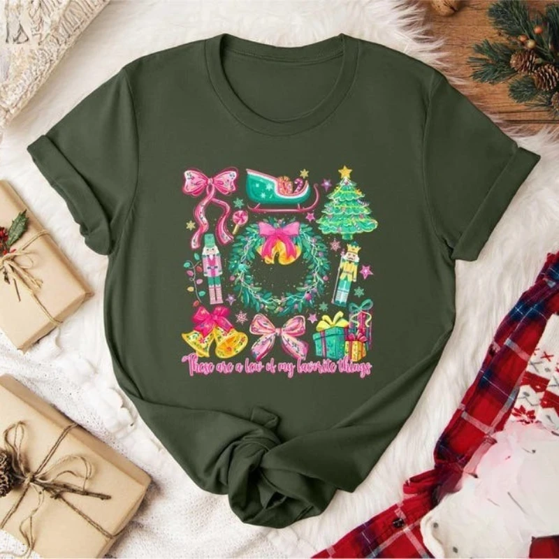 These Are A Few of My Favorite Things Shirt Christmas Nutcracker Cute Xmas T-shirt Holiday Vibes Gift Festive Xmas Women's TEES