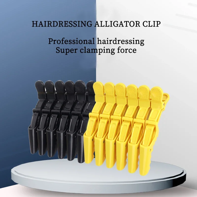 6pcs Salon Tools Hairdressing Crocodile Clip, Hair Clip, Perm Hair Dyeing Plastic Clip For Hair Accessories view 3