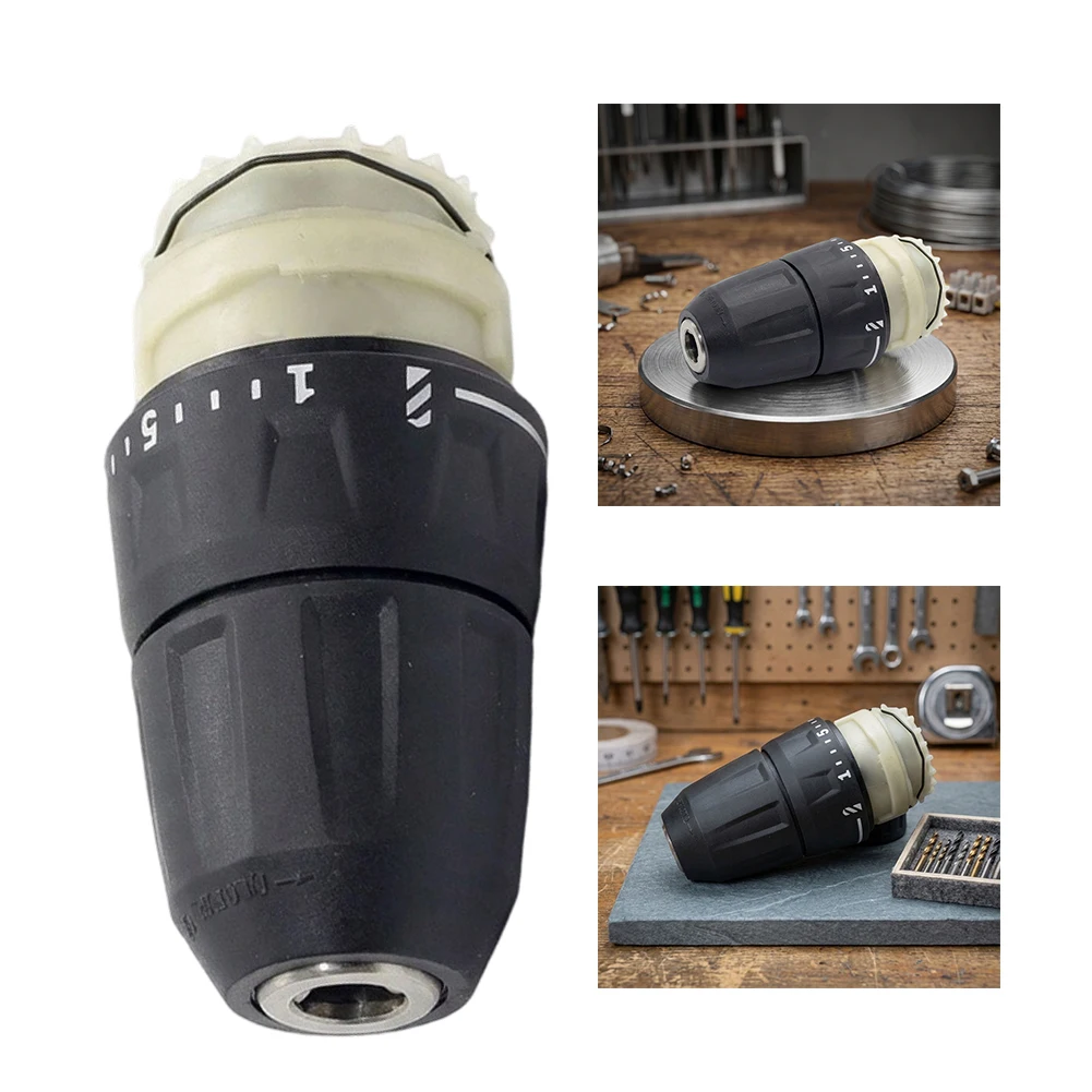 GSR120-LI GSR12V-30 Drill Chuck 0.8-10mm Keyless Self-locking PA6 GF30 Plastic Replacement Part For 12V Electric Screwdriver