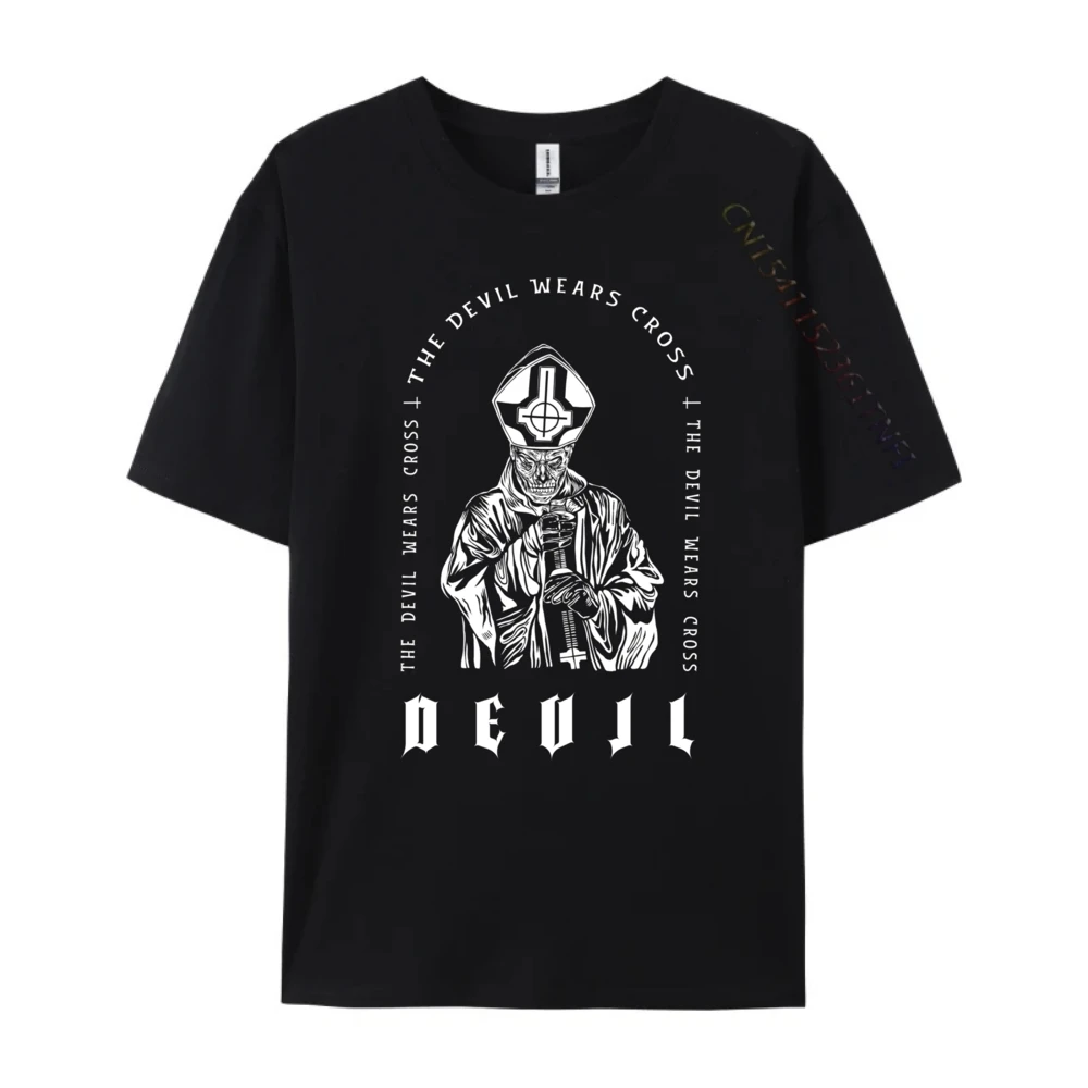 Goth Occult Anti Religion Antichrist The Devil Metal Men Clothes Unisex Family Christian Tshirt Homme Mens Tshirts Game