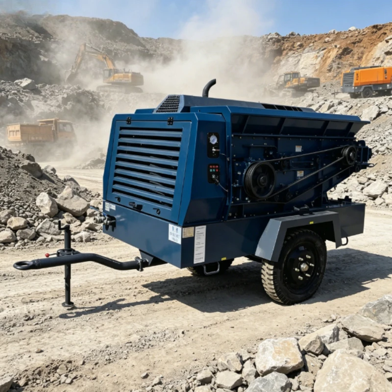 Customized Air Compressor Factory Small Portable Air Compressor 186cfm Mining Screw Air Compressor for Sale CE Certified