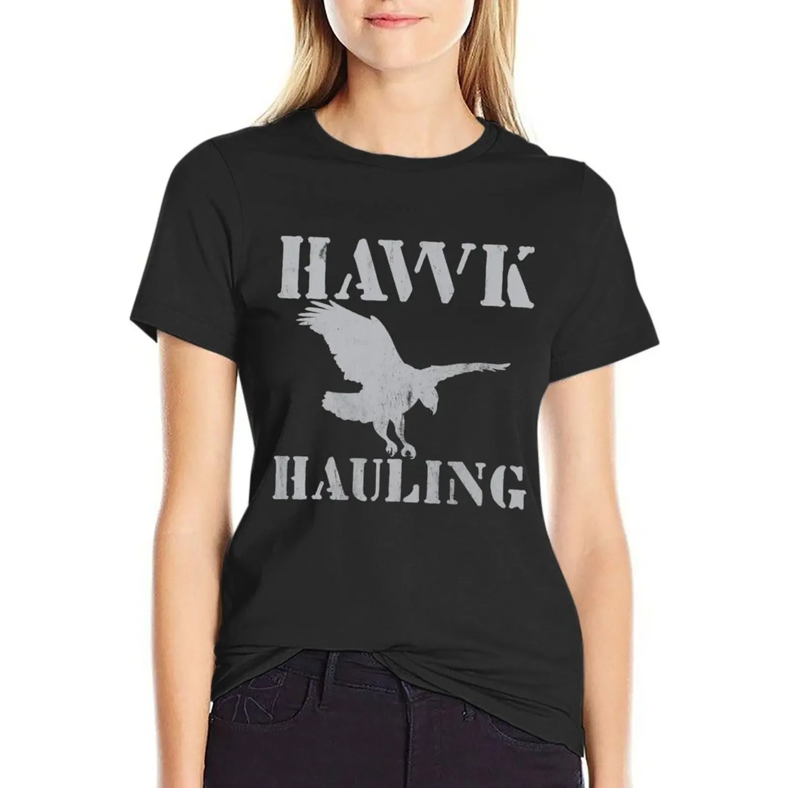 

Hawk Hauling T-Shirt aesthetic clothes kawaii clothes animal print Women clothing
