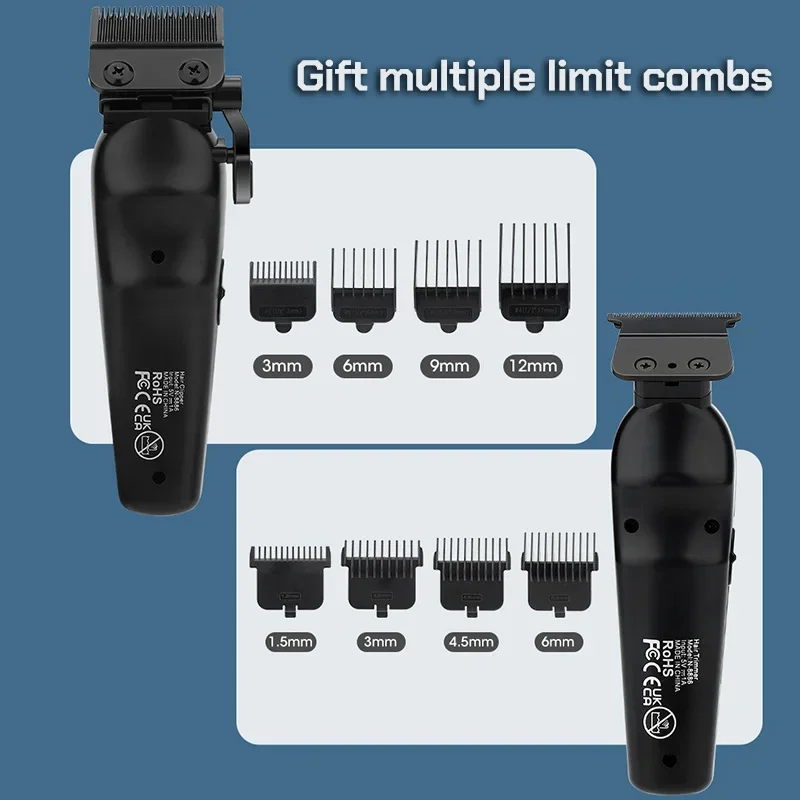 المهنية مقص الشعر الكهربائية N8886 الرجال مجموعة LCD المنزل عالية الطاقة صالون حلاقة رئيس خاص الحلاقة الشعر التشذيب المقص #1