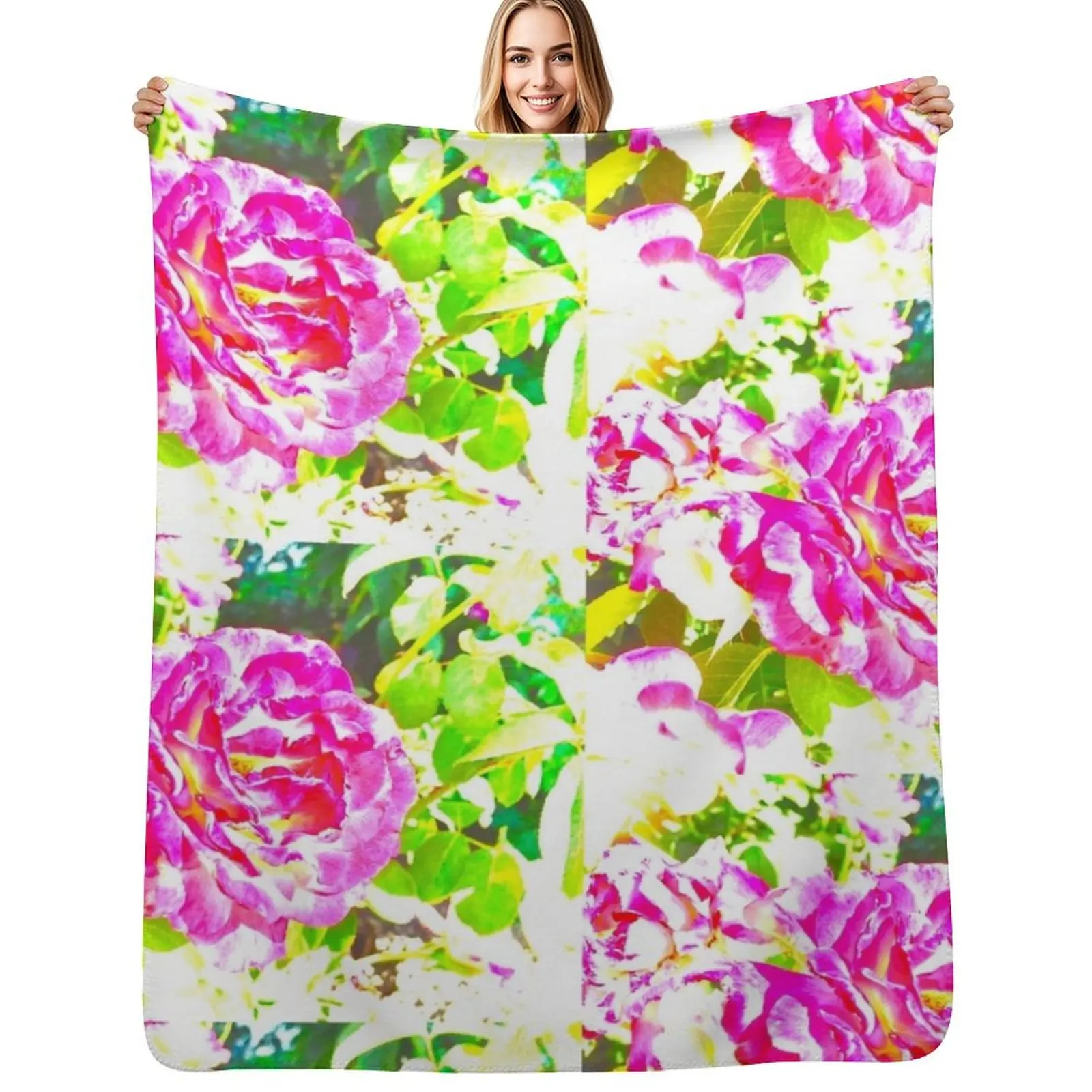 

Brilliant Blossom Throw Blanket Beautifuls christmas gifts Soft Summer Beddings Blankets