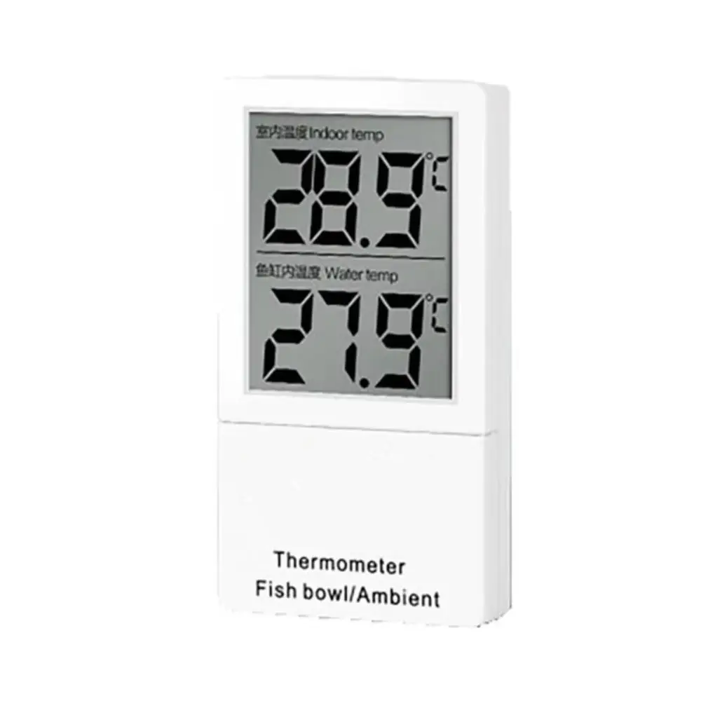 LCD Digital Display Mini Aquarium Thermometer Waterproof Vertical Water Temperature Meter Gauge Floating