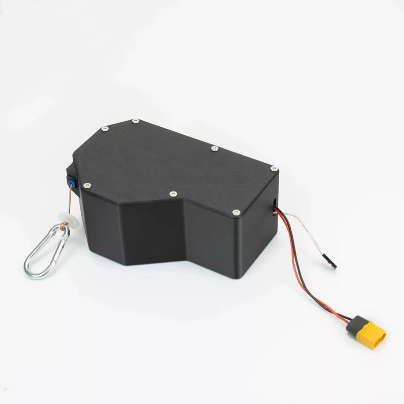 

1PCS DC 12V 5A Load 5kg Wire Release Device Winch Pay-off Reel Hoisting Speed 0.5M/S with Metal Hook for RC Agricultural UAV