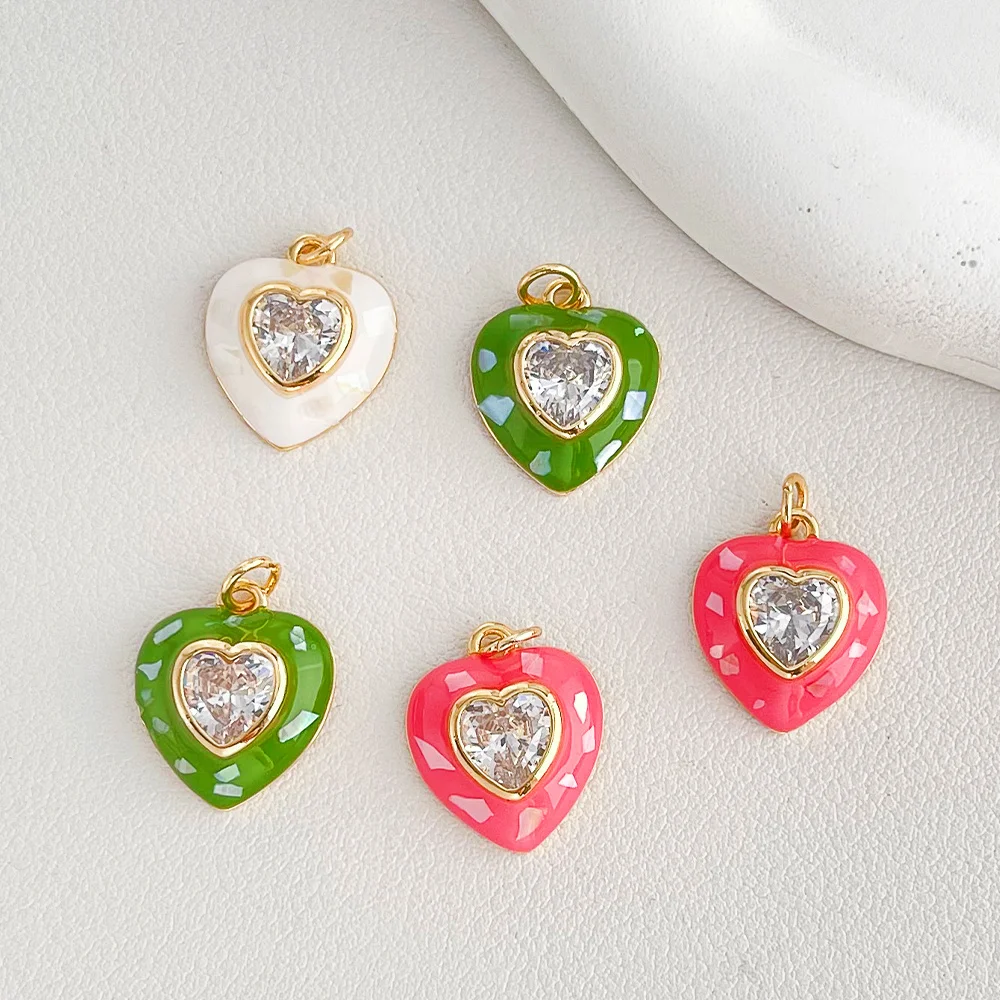 

Cordial Design 10Pcs 15*20MM Heart Shape/Jewelry Accessories/DIY Charms/Hand Made/Genuine Gold Plating/Copper Pendant #196120