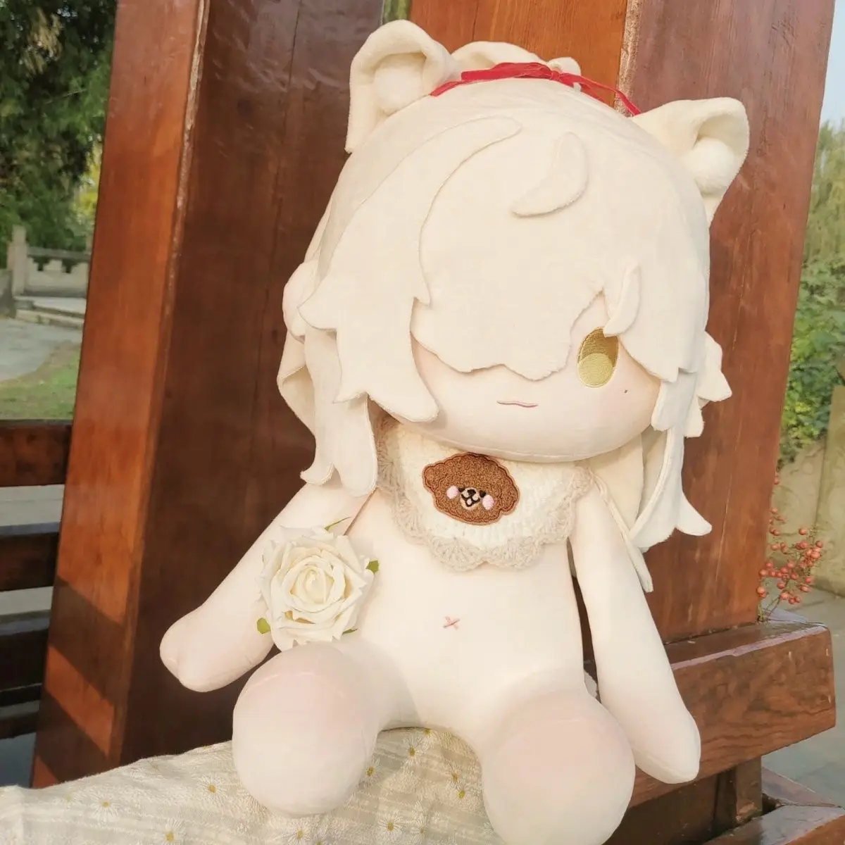 

40cm Honkai Star Rail Jing Yuan Plush Doll Game Character Kawaii Stuffed Toy Sitting Plushie Pillow Cosplay Fans Gift
