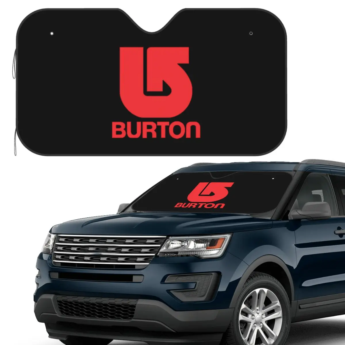 

Burton Snowboard Sportive Sunshade Windscreen Car Front Windshield Window Sun Visor Accessories Covers