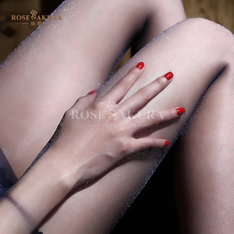 2025 nuovo [biforcazione aperta] 7323 serie star sexy perlescente flash T cavallo collant ultrasottile trasparente