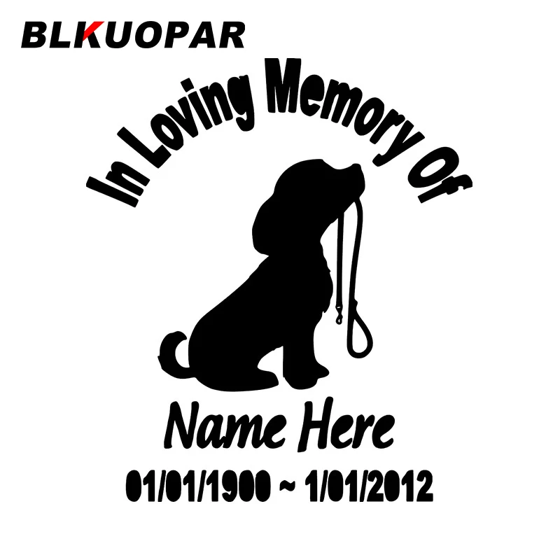 

BLKUOPAR In Loving Memory Car Sticker Personality Vinyl Waterproof Fashionable Sunscreen Funny Original RV Car Door Protector