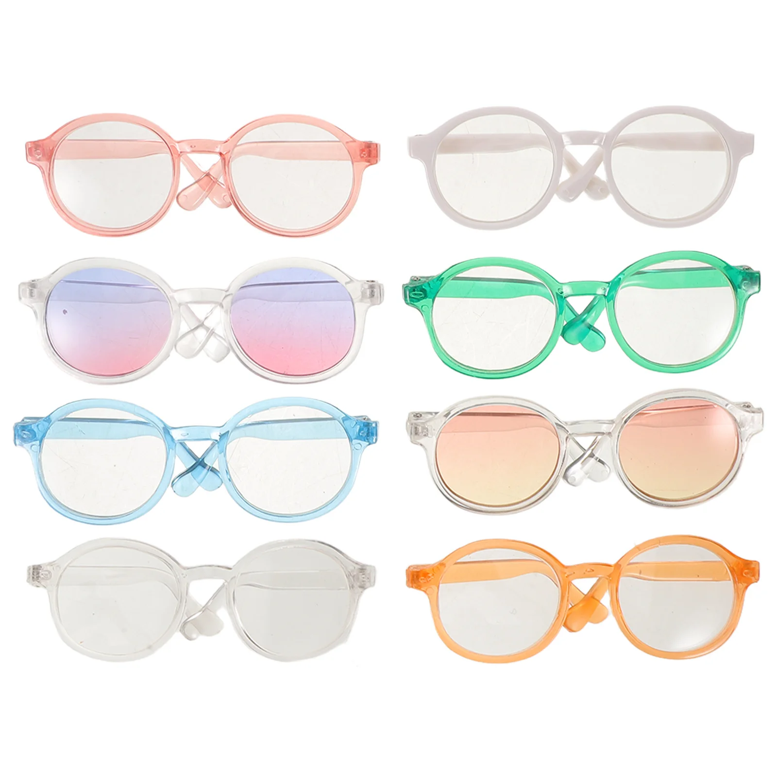 

8Pcs Dog Sunglasses Small Breed Pet Glasses for Cats Trendy Round Design Fun Photo Shoot Party Wear Pet Sunglasses Cute