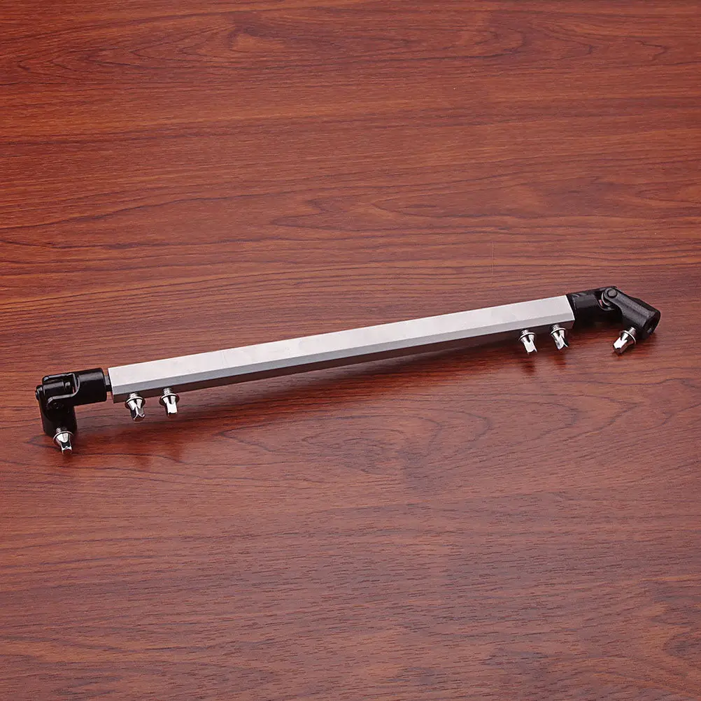 

Double Bass Pedal Link Bar Replacement Metal Kit Pedal Bar Durable Rust-Proof Drum Set Accessory Drum Replacement Supplies