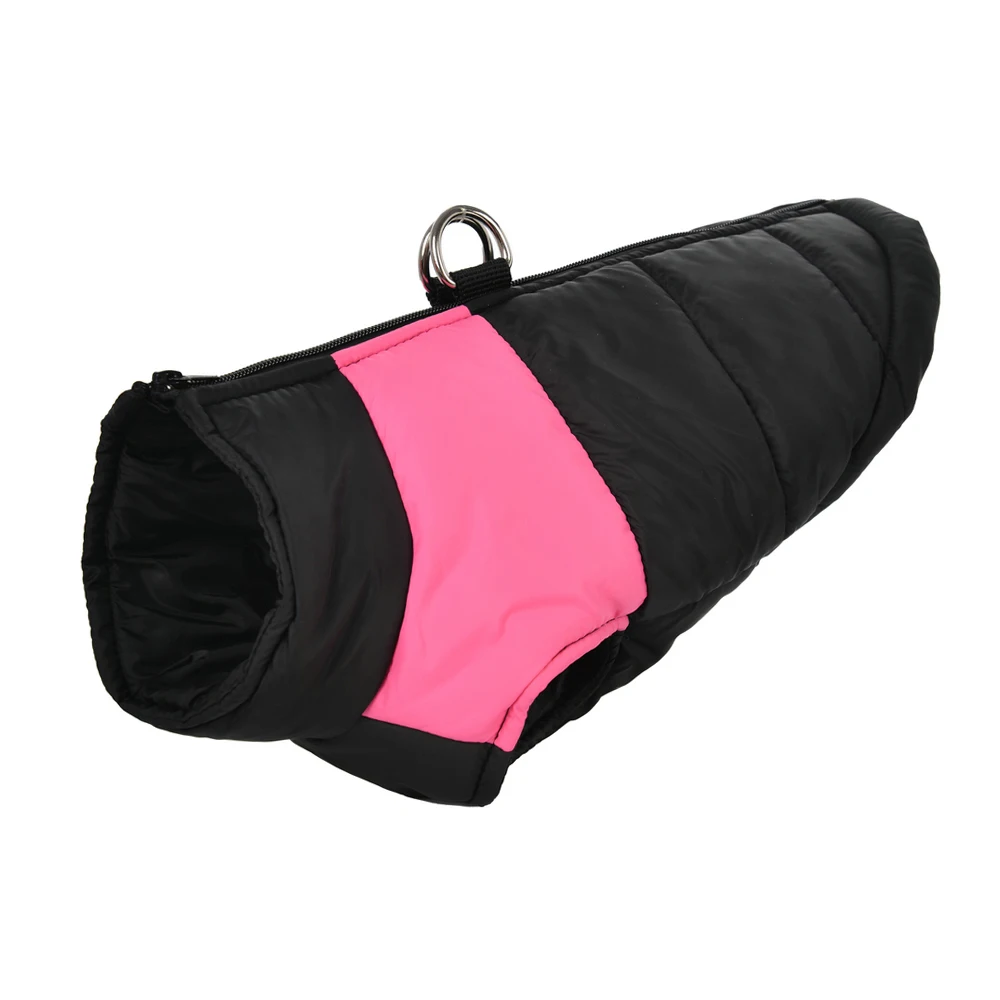 Herbst Winter Hundejacke mit D-Ring für kleine große Hunde Katze warme wasserdichte Welpen Reißverschluss Kleidung Labrador Yorkies Haustierkostüme – Detail 3