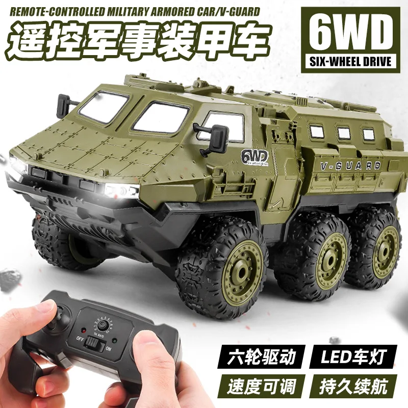 

Шестиколесный привод, бронированный автомобиль с дистанционным управлением, сверхмощный внедорожный радиоуправляемый автомобиль с регулируемой скоростью и пропорциональным скалолазанием