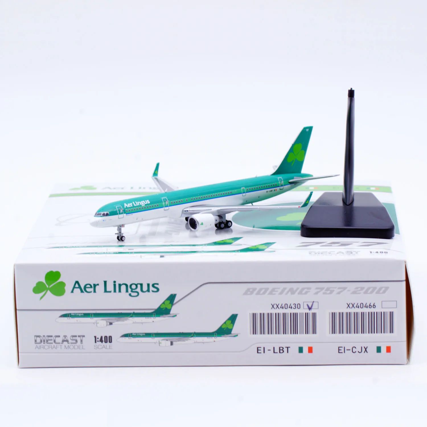 

XX40430 Alloy Collectible Plane Gift JC Wings 1:400 Aer Lingus Boeing B757-200 Diecast Aircraft Jet Model EI-LBT With Stand