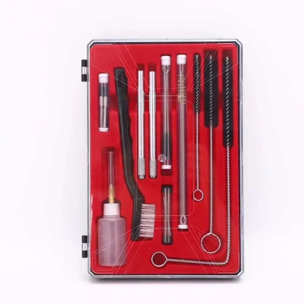 17/23Pcs Airbrush Spray Nozzle Cleaning Brush Set Airbrush Repair Durable Pneumatic Paint Sprayer Clean Kit Auto Care
