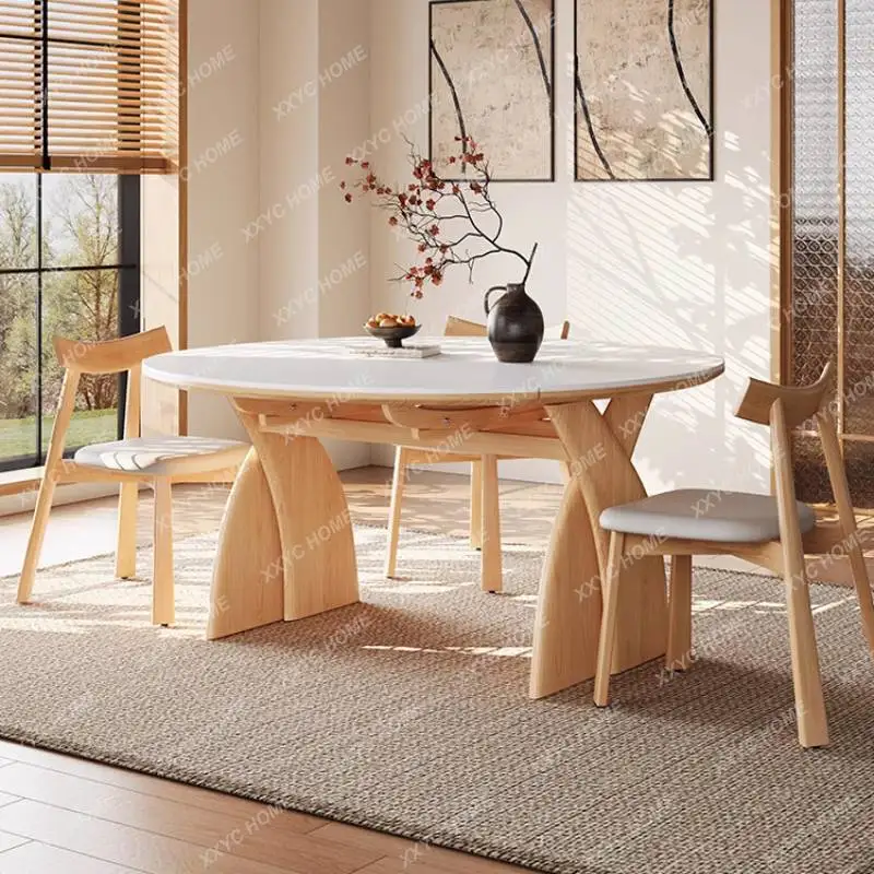 XX.Items Space Dining Tables White  Unique Expandable Luxury Dining Tables Modern Extending Mesas Comedor Furniture Home
