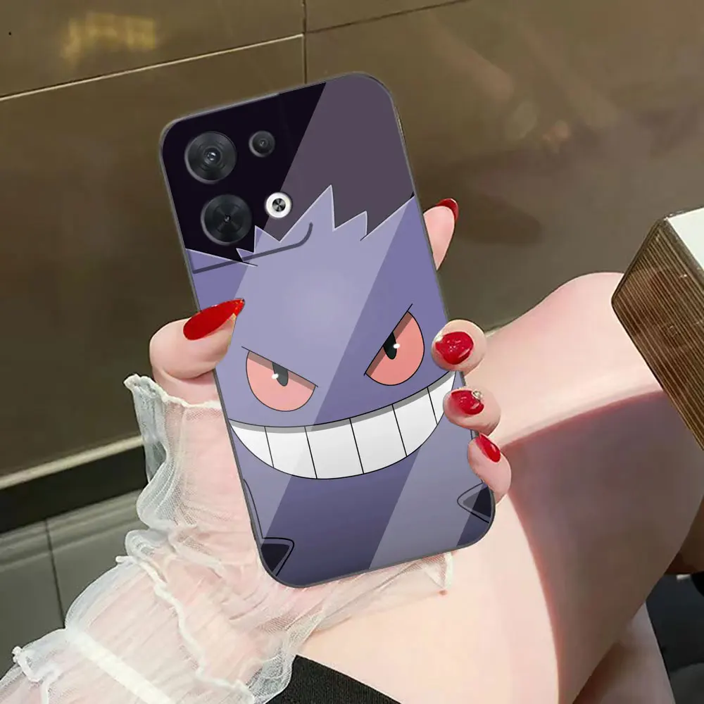 أنيمي P-Pokemon G-Gengar مخصص صور جراب هاتف ل ممن لهم رينو 13 13F 12 11 11F 10 8 8T 7 7Z 6 6Z 5 5F 4F 4 لايت F29 حافظة من البولي يوريثان