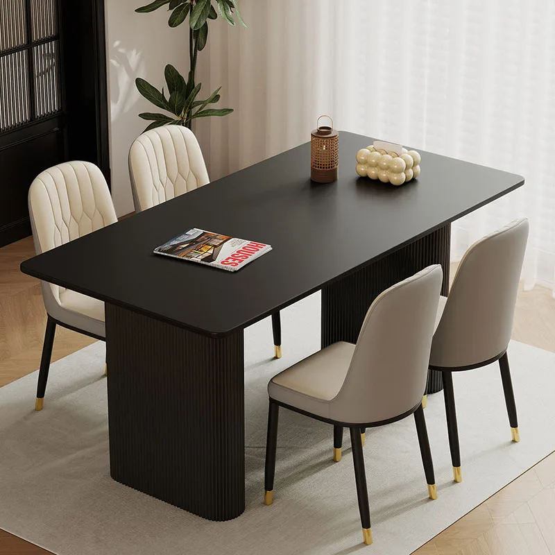 Mesa de Jantar de Madeira para Restaurante, Cadeiras Modernas Nórdicas, Mesa de Jantar para Cozinha, Móveis de Designer para Casa