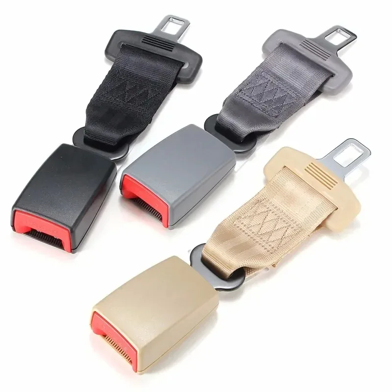 New Universal 23cm/9inch Car Seat Belt Extension Belt Extender 2.1cm Vehicle D-Belt Safety Buckle