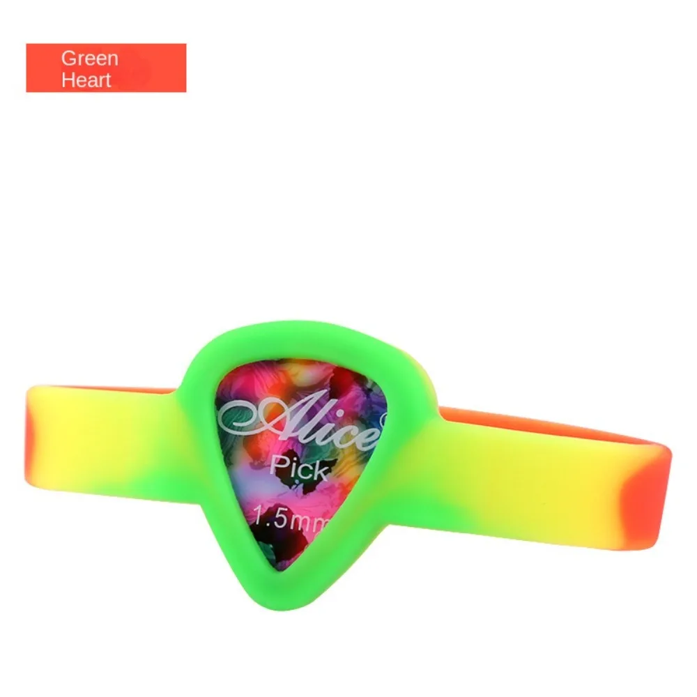 Waterproof Guitar Picks Bracelet Mini Stylish Guitar Pick Holder Wrist Strap Rubber Personality Guitar Pick Holder Wristband