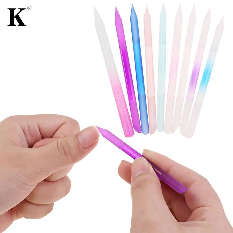 Glass Cuticle Pusher Nail Manicure Stick Professional Precision Filing Cuticle