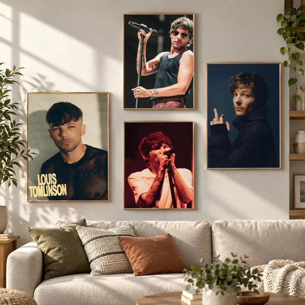 L-Louis Tomlinson Singer Poster HD Waterproof Aesthetic Wall For Home Decor Trendy Durable Easy To Apply Art