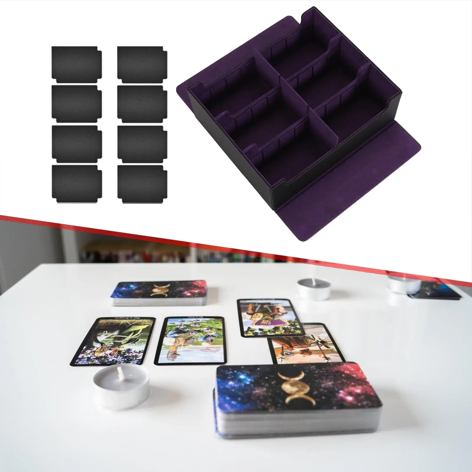 1800+ Karten Sammelkarten-Deckbox, magnetischer Kartenhalter, Aufbewahrungsboxen für TCG MTG, langlebiges Baseball-Kartenhalter-Display-Kartenetui