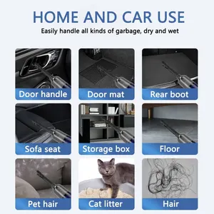 Tragbarer Auto -Zyklon, drahtloser Staubsauger, wiederaufladbare Batterie, tragbares Maschinenzubehör, Mini -Waschung, 2023 10 Hauptverkaufs Vassourinha -Batterie - №9