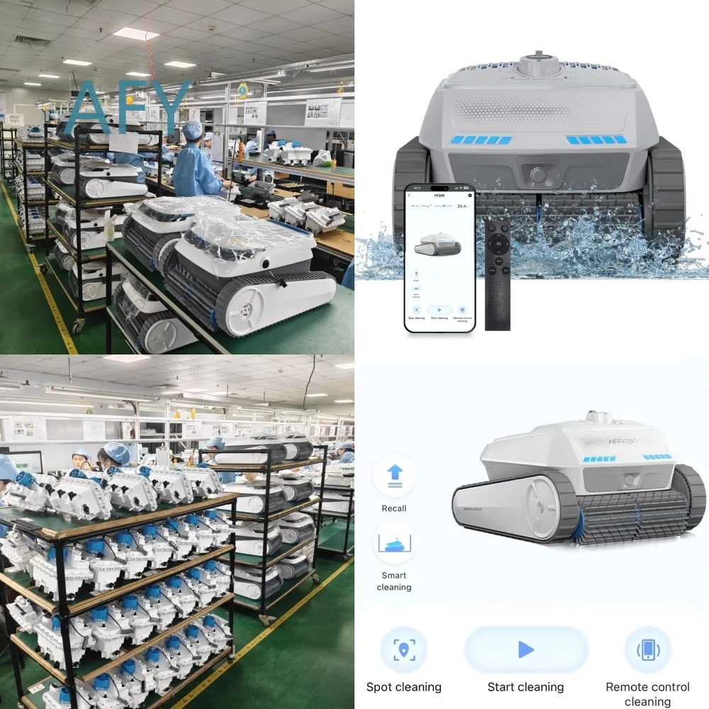 Cordless Pool Cleaning Robot for Swimming Pool with APP Control WiFi Remote Smart Vacuum Cleaner for Inground Above Ground