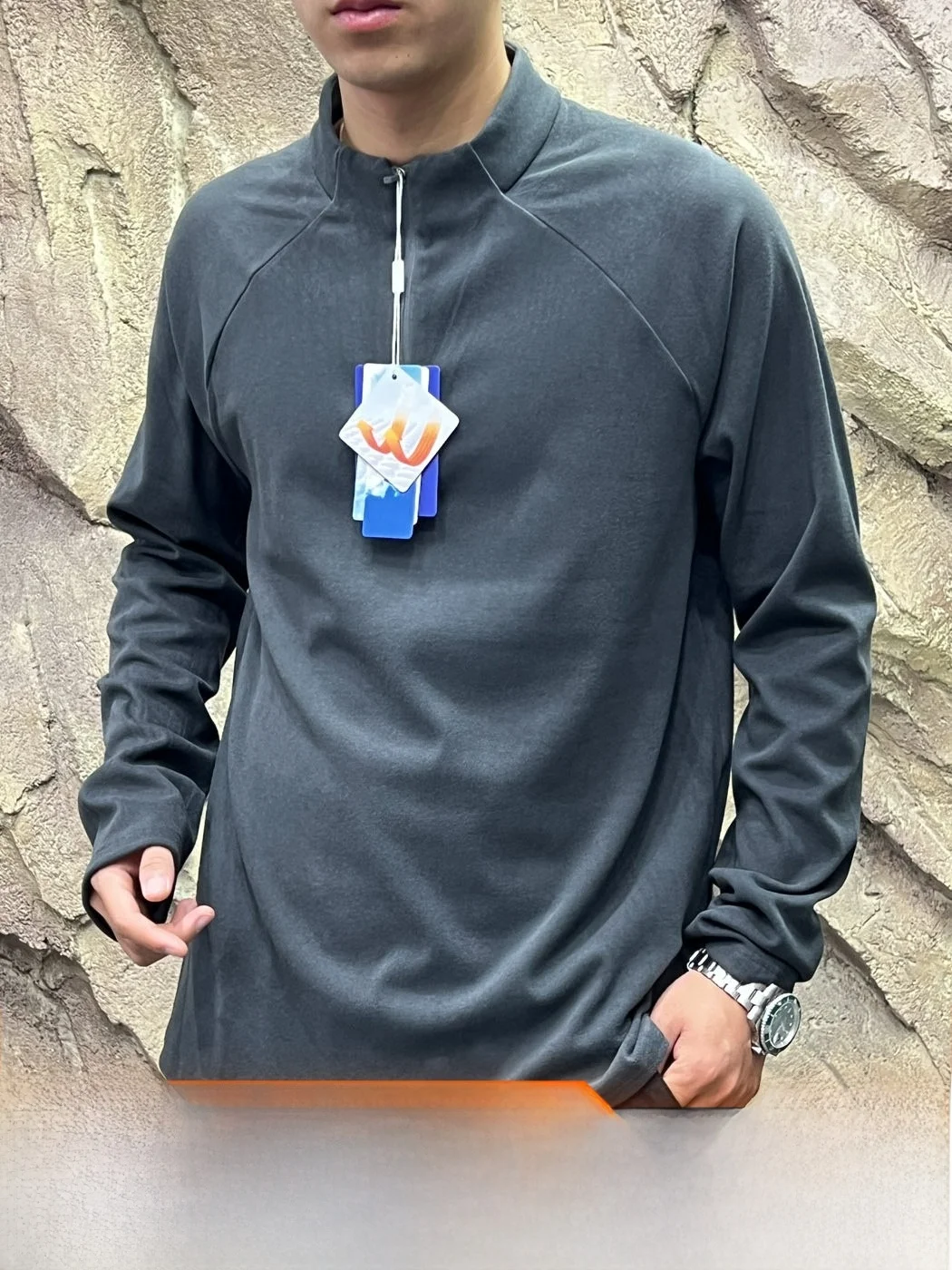 Cloud Soft Skin-Friendly Half-Zip 3D Tailored Outdoor Men's Base Shirt Lightweight Autumn Winter T-Shirt Casual Style Polyest...