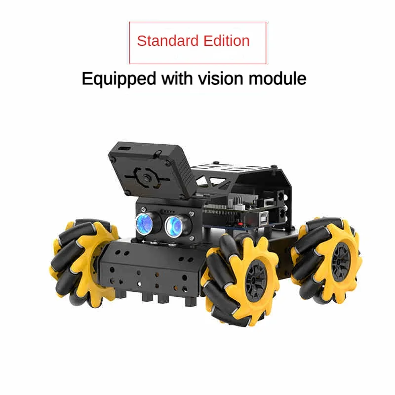 MiniAuto AI Vision Mecanum Roda Robot carro ou braço para arduino, kit DIY com 360 ° omnidirecional UNO kit programável, 4WD