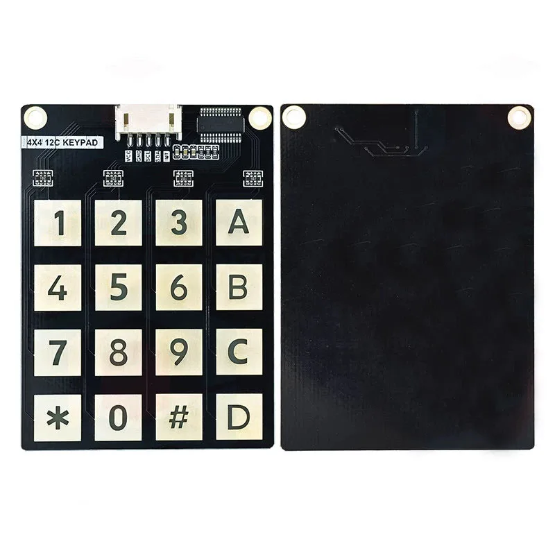 1pcs 4x4 Matrix Capacitive Touch Keypad Module with 16 Buttons, I2C Communication, Built-in Touch Detection
