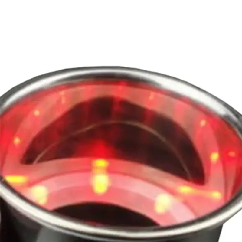 Stainless Steel LED Cup Holder Drink Holder Insert With Drain For Marine Boat LED Built-In For Boat Accessories